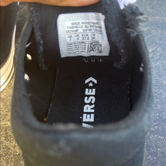 Converse Black and White Chuck Taylor Sneakers - Picture 3 of 8